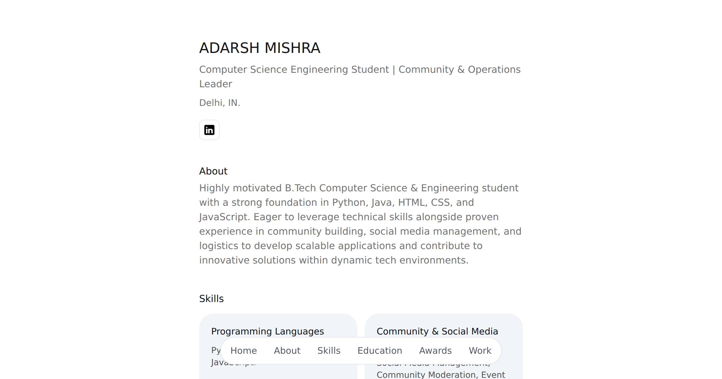ADARSH MISHRA