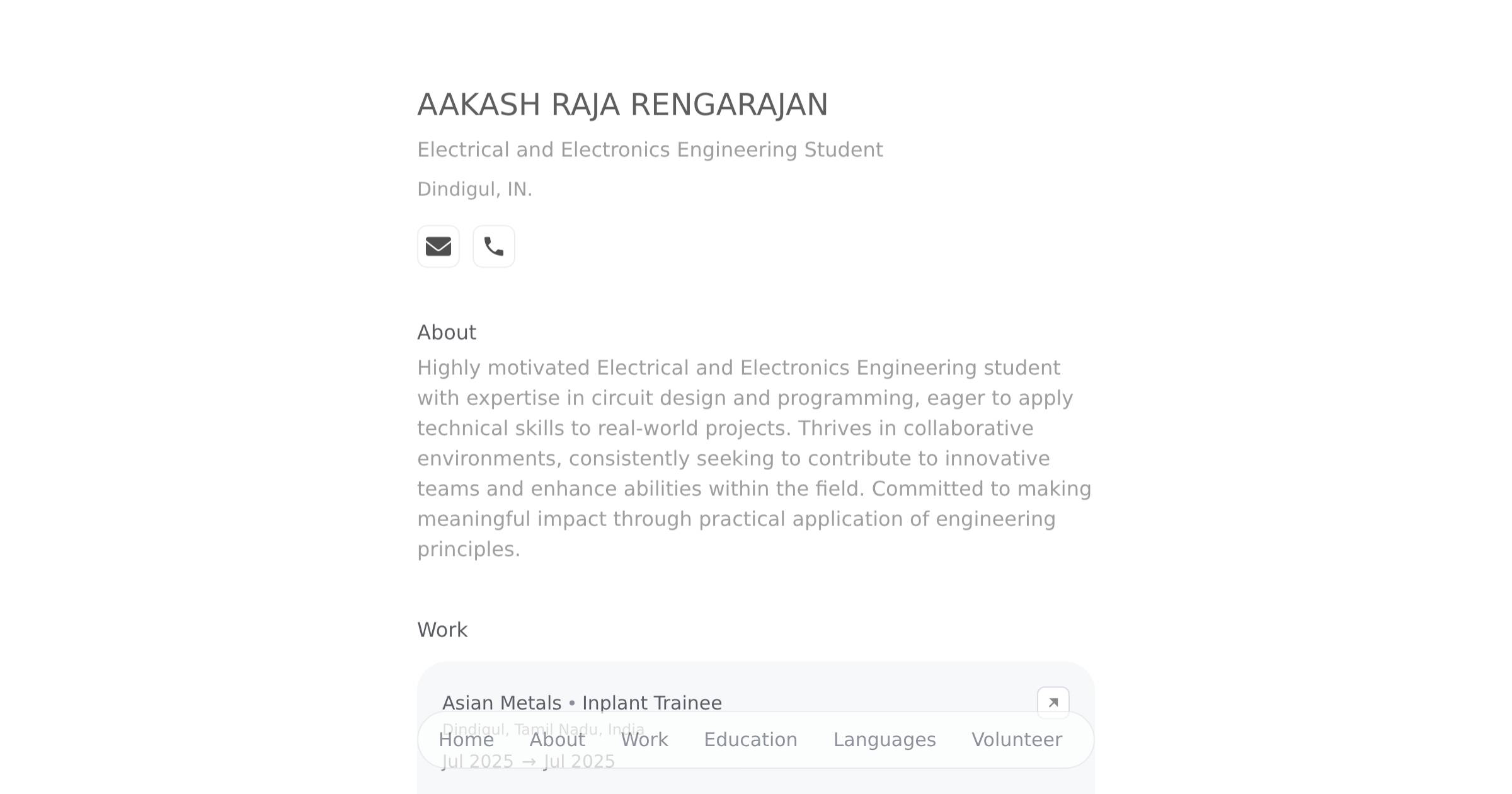 AAKASH RAJA RENGARAJAN