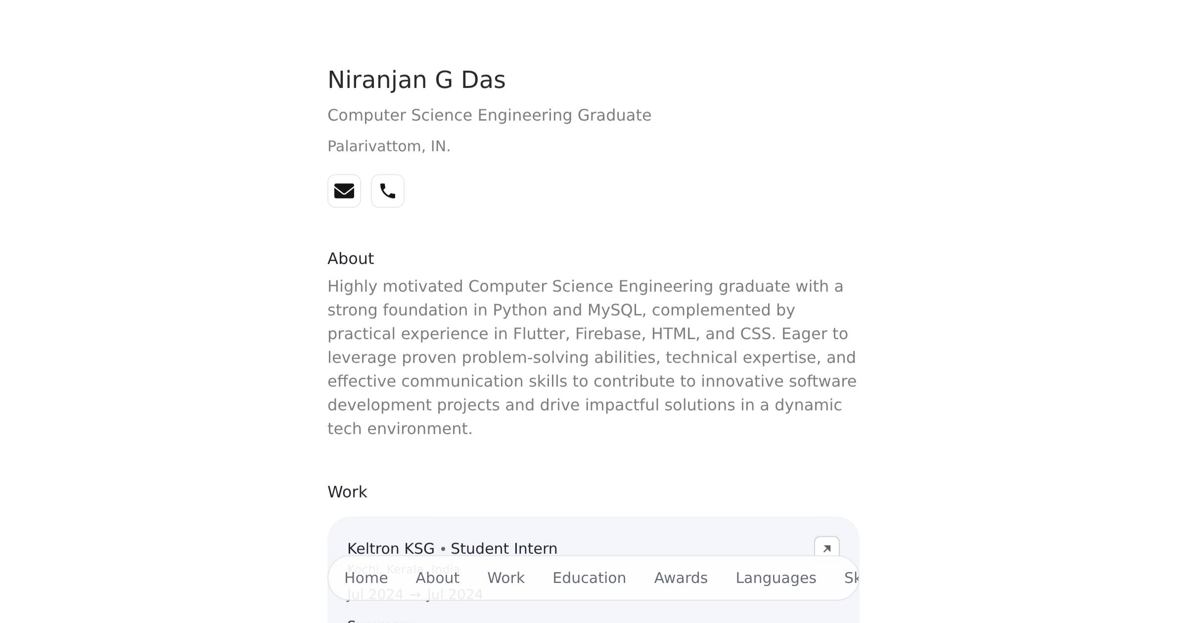 Niranjan G Das