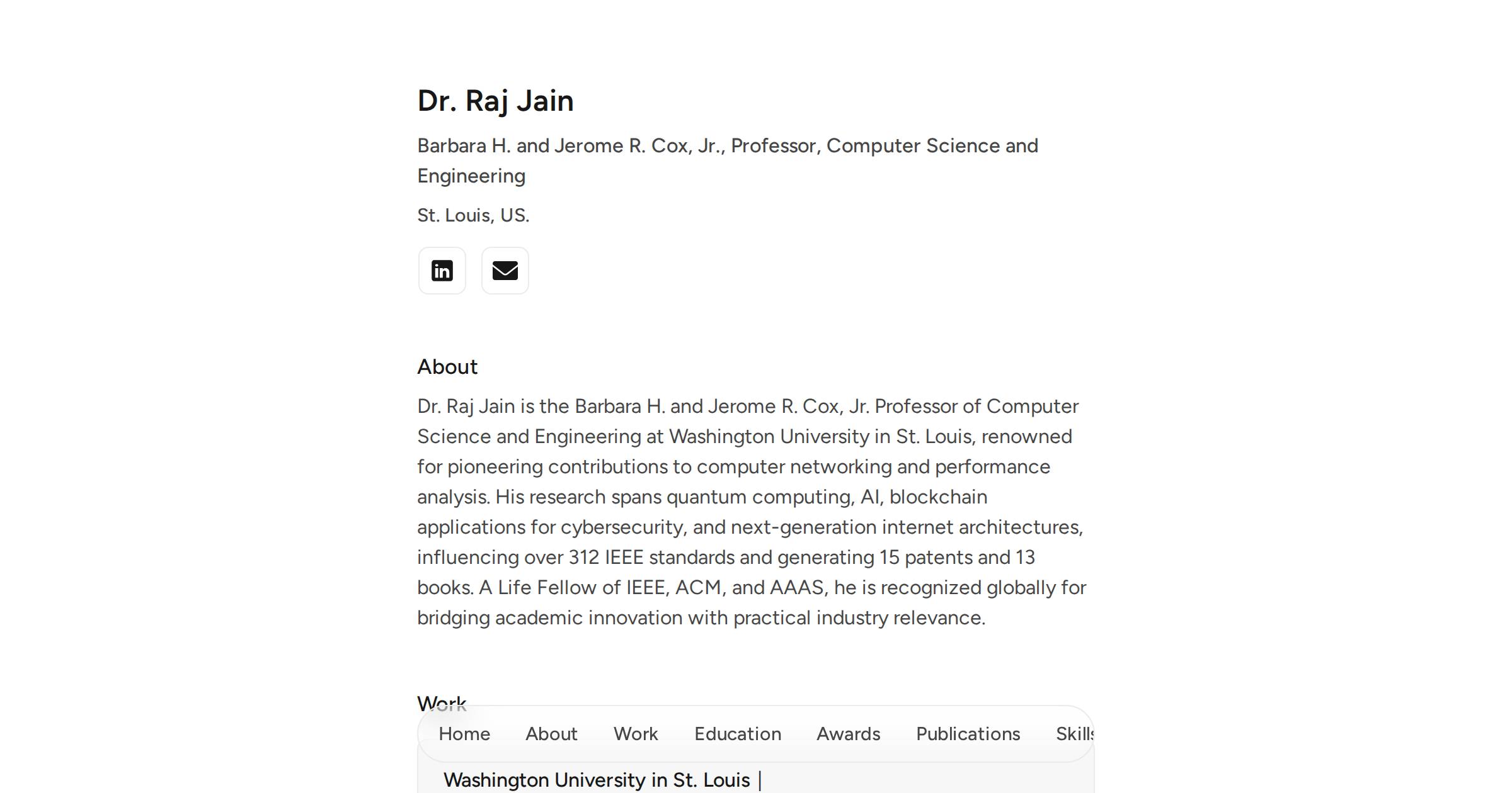 Dr. Raj Jain