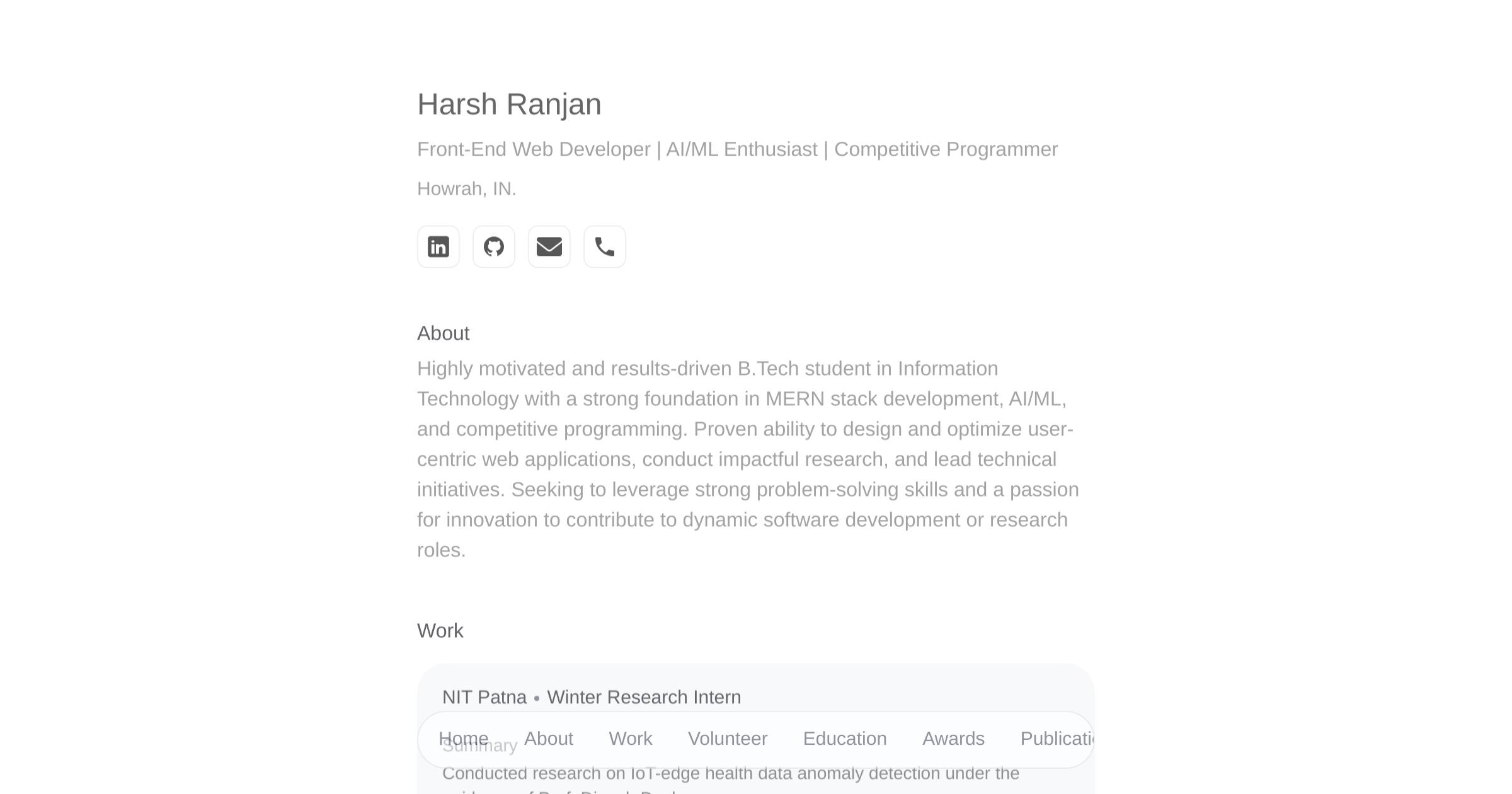 Harsh Ranjan Harsh Ranjan