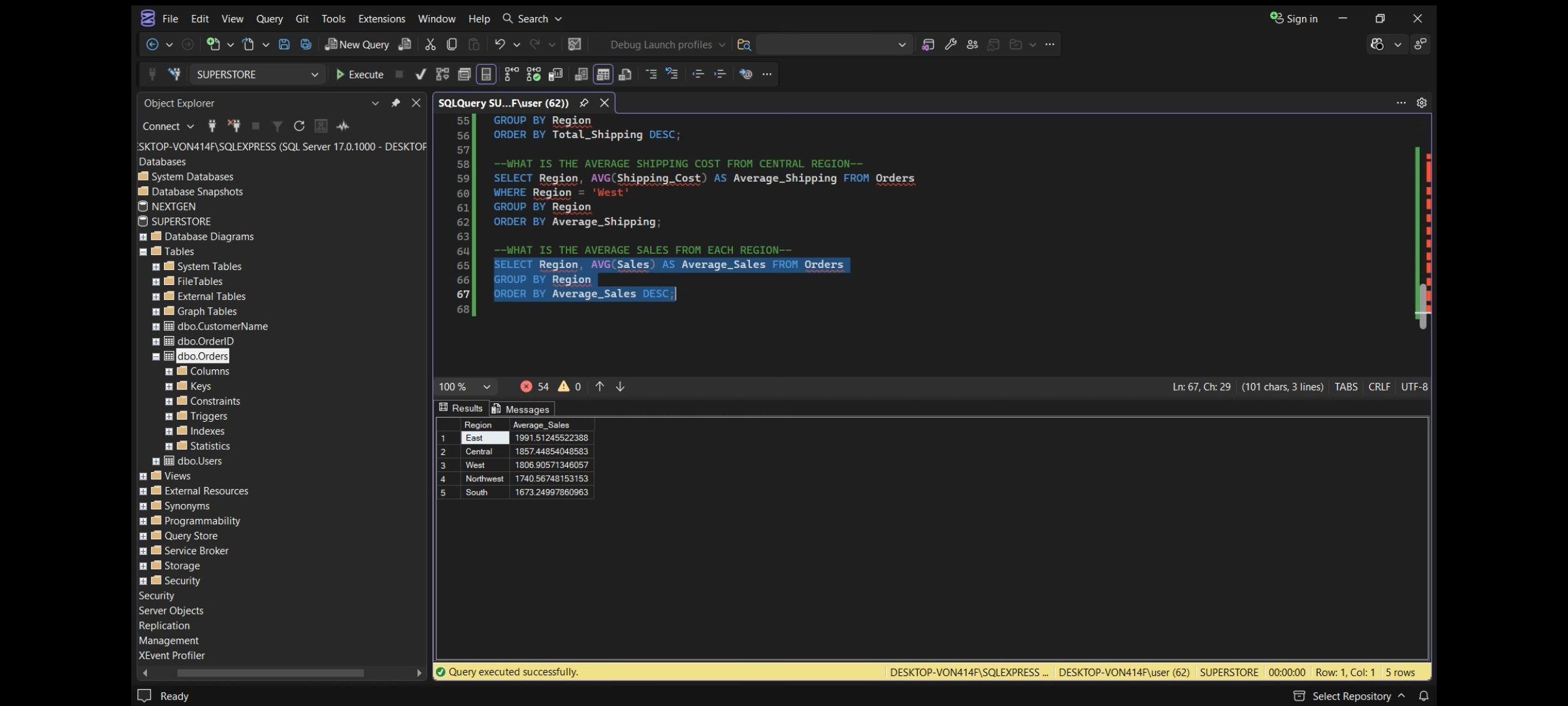 Superstore Sales & Supply Chain Performance Analysis (SQL Server)