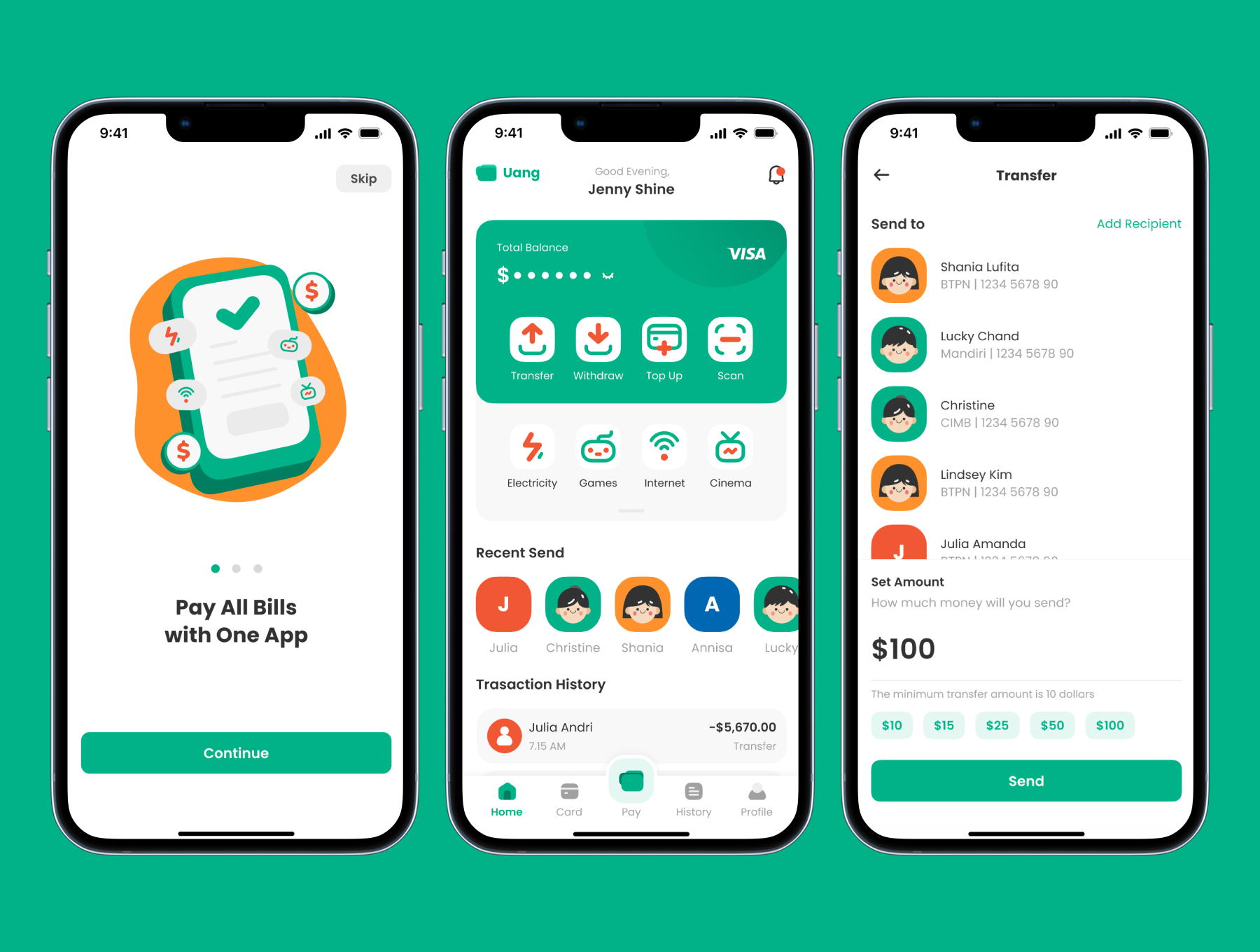 Mobile Banking APP UI Kit