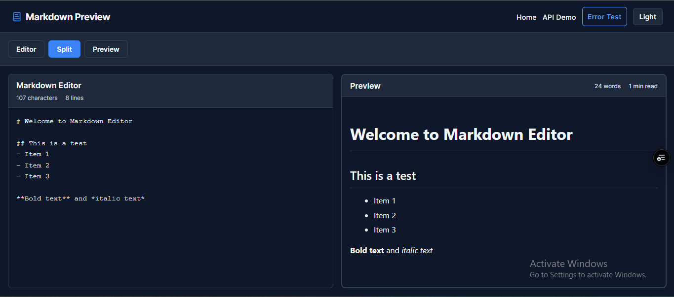 Markdown Previewer
