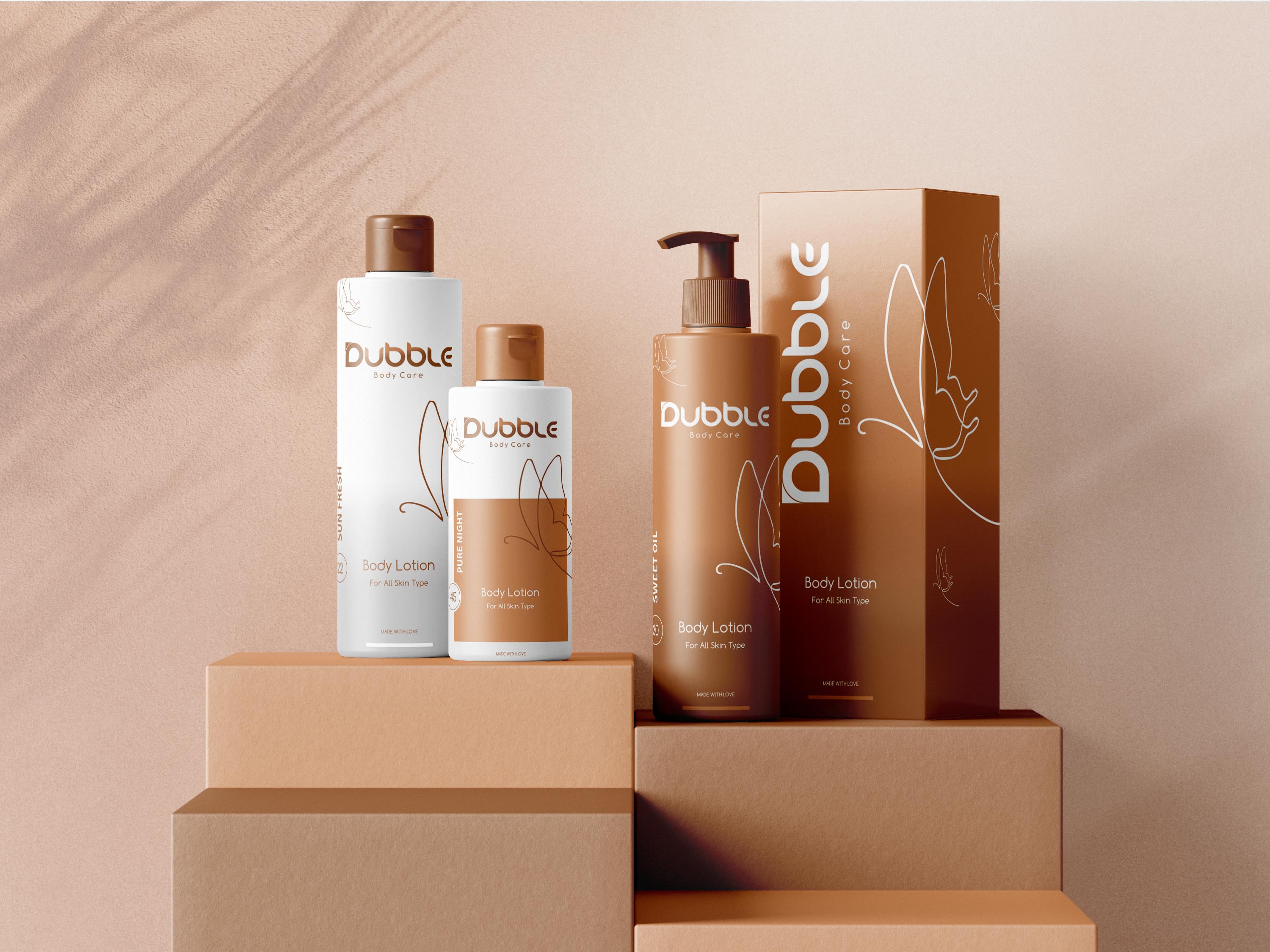 Dubble Body Care Product Packaging design