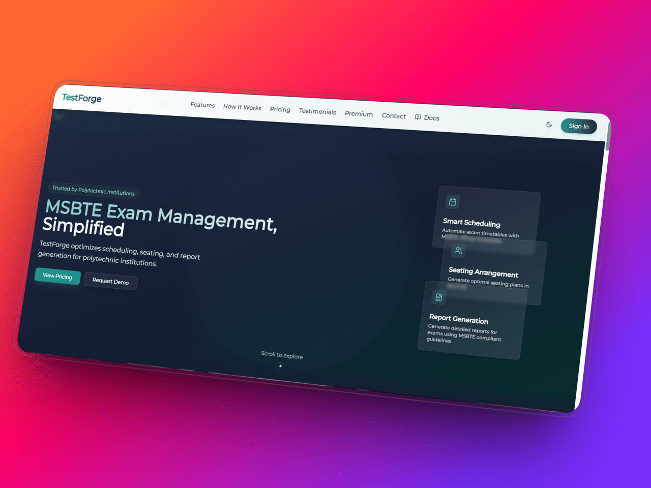 TestForge - MSBTE Exam Platform