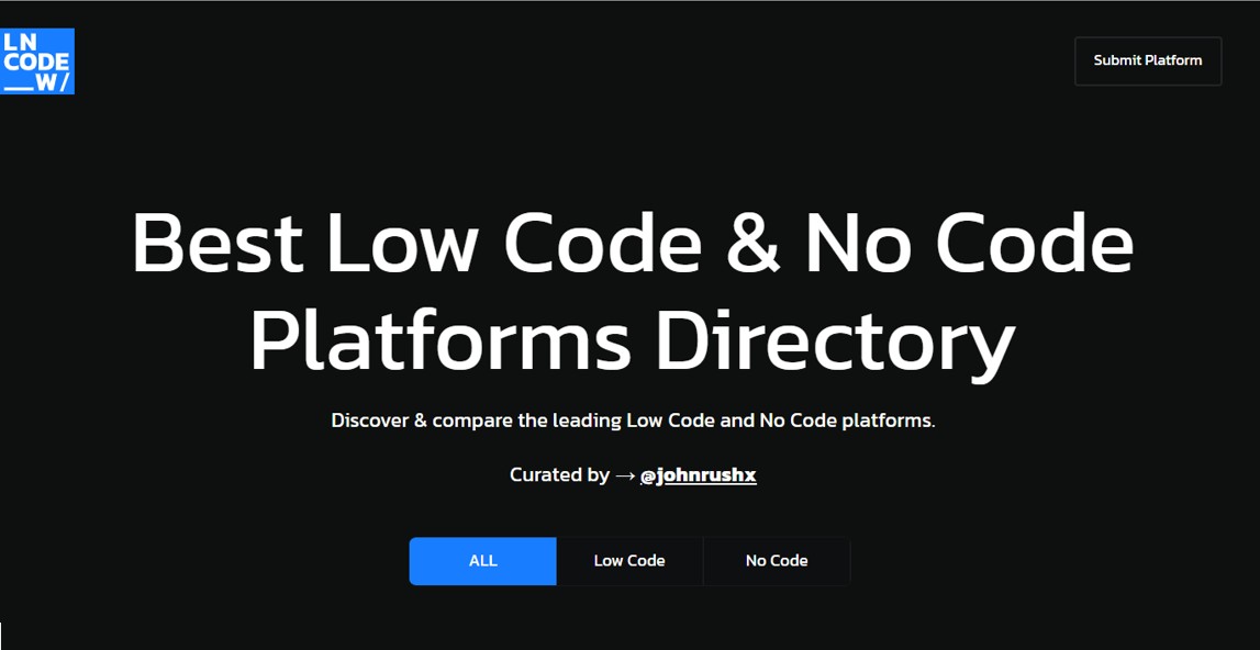 Low Code No Code Platforms