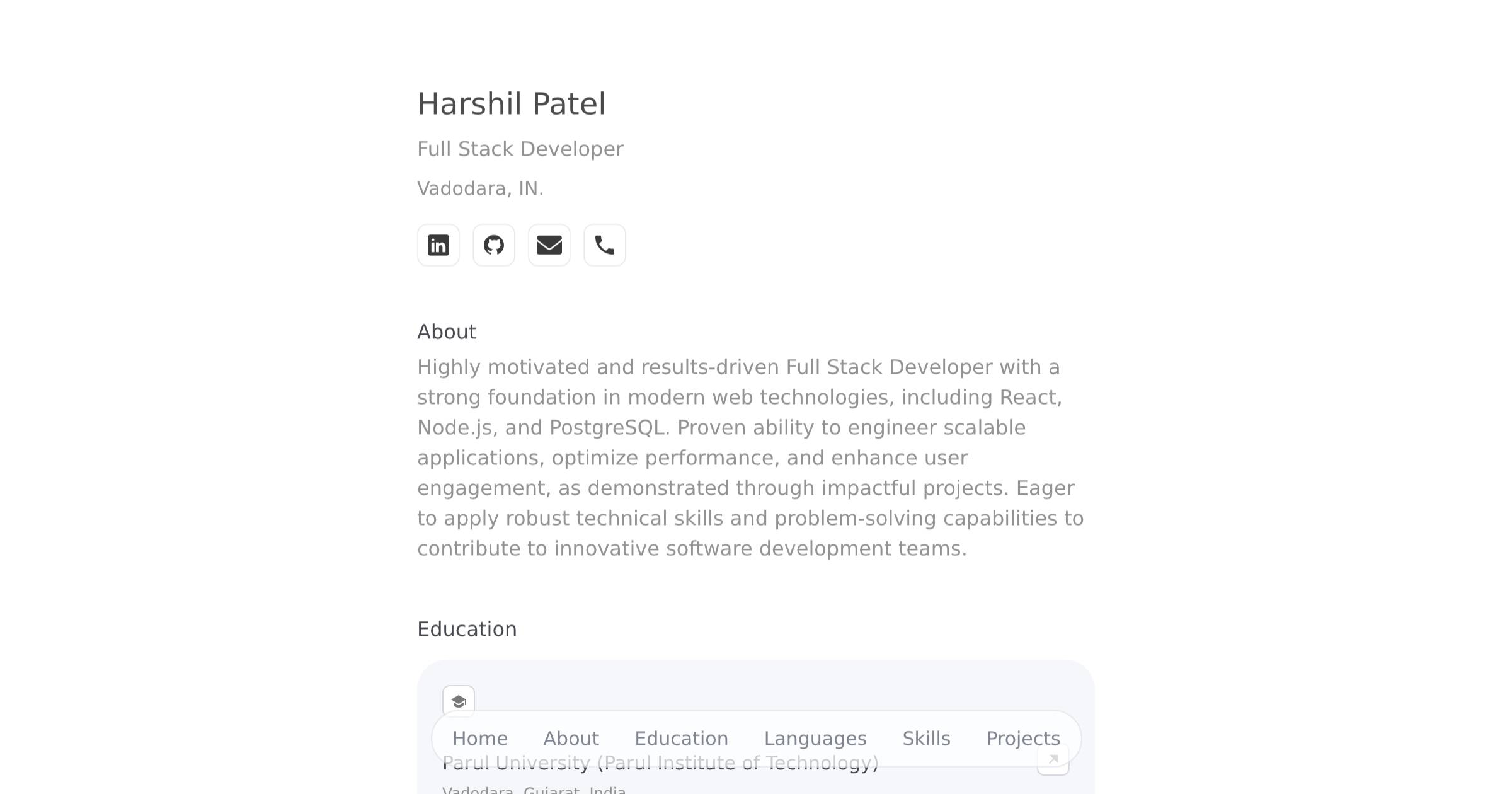 Harshil Patel