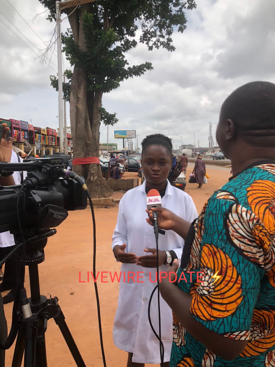 Interview with The Nigerian Televison Authority (NTA), during the World Health Day Outreach at Uselu market, Benin City, Edo State Nigeria in 2023