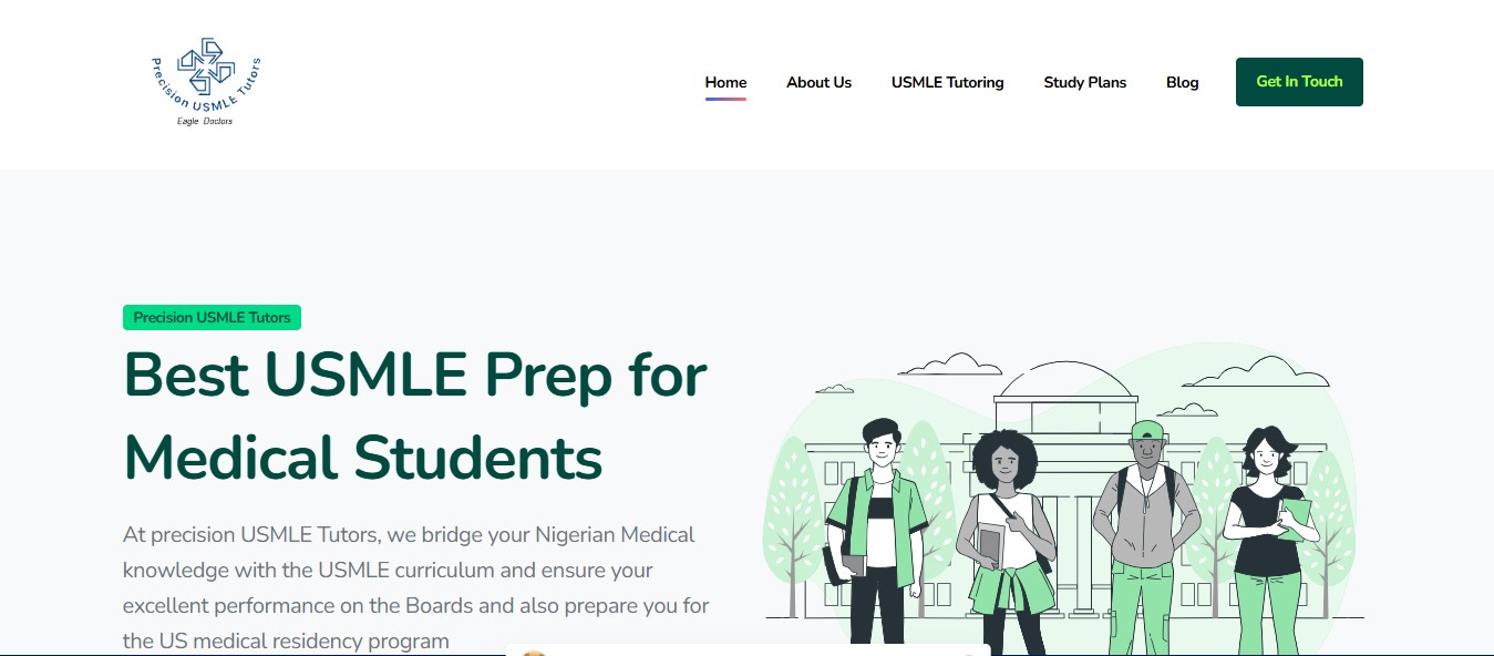 Precision USMLE Tutors Website
