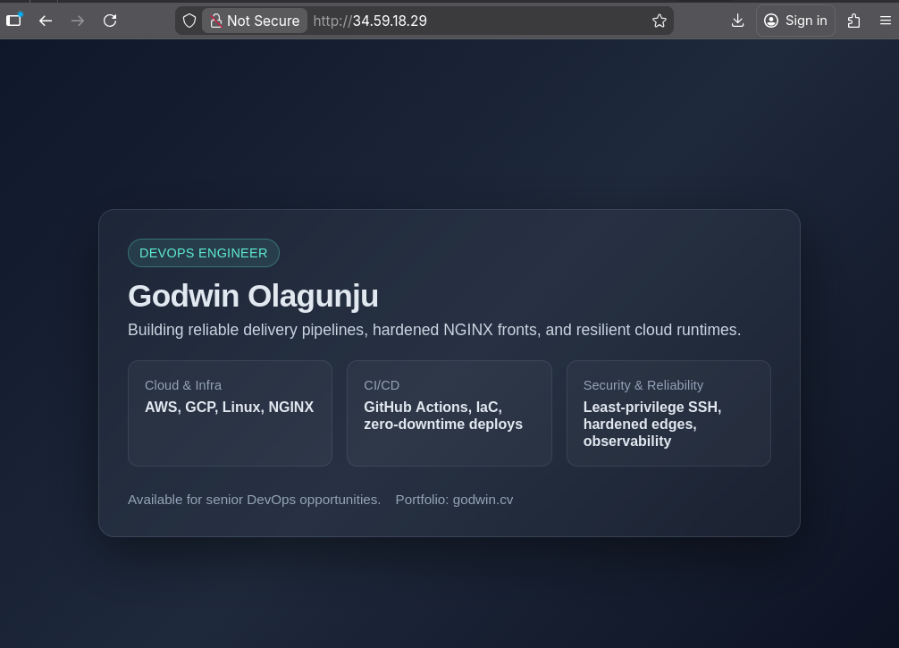 Public Web Server Deployment