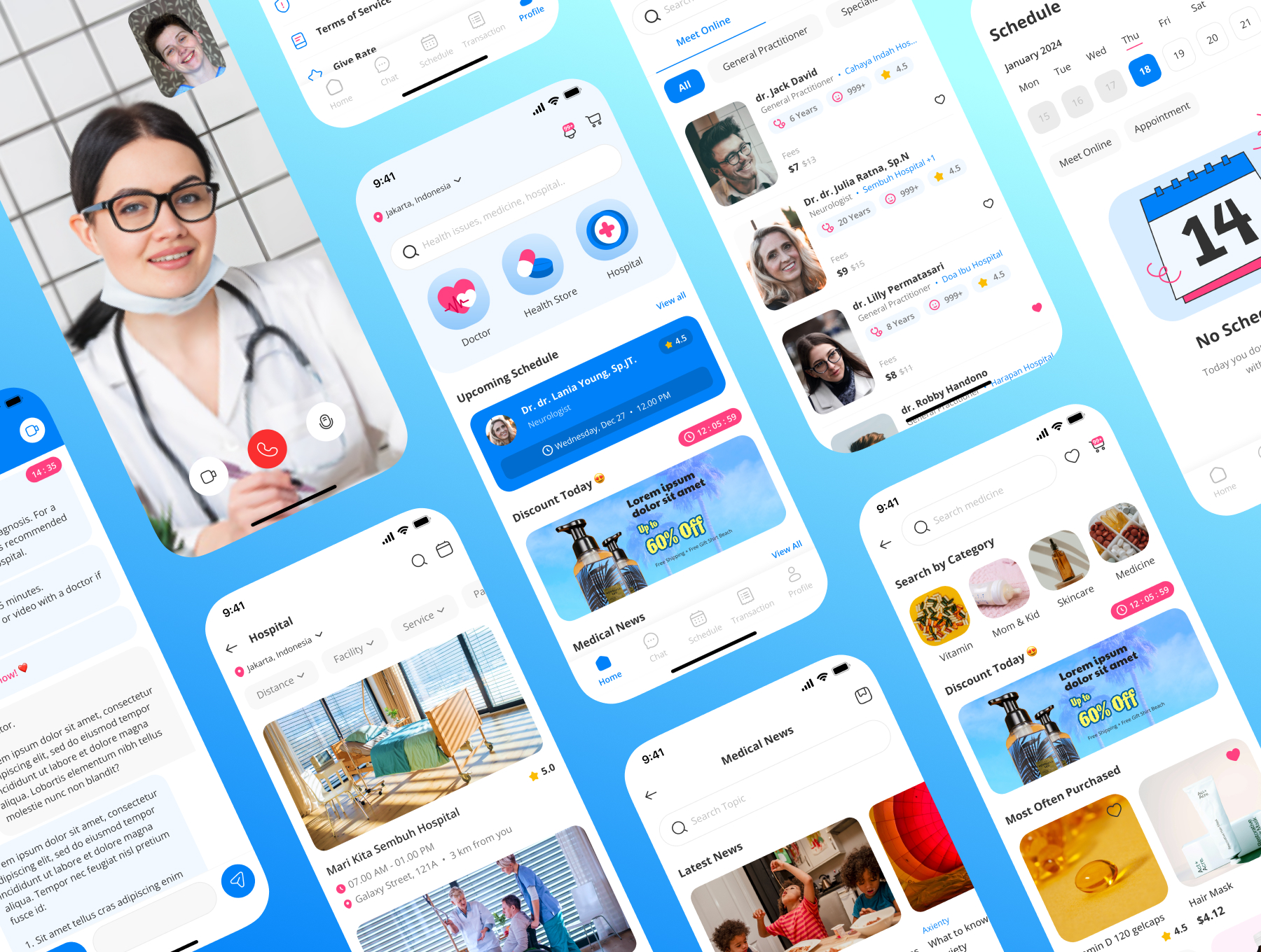 Find Doctor App UI Kit
